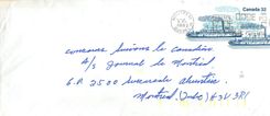 Entier Postal Postal Stationary Canada Bateaux Bateau Montreal