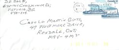 Entier Postal Postal Stationary Canada Bateaux Bateau 