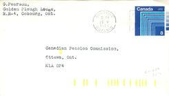 Entier Postal Postal Stationary Canada Cobourg
