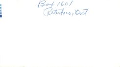 Entier Postal Postal Stationary Canada Peterborough