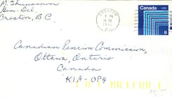 Entier Postal Postal Stationary Canada Creston