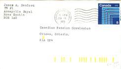 Entier Postal Postal Stationary Canada Annapolis Royal