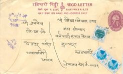 Entier Postal Postal Stationary Nepal Fleurs 