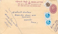 Entier Postal Postal Stationary Nepal Fleurs 