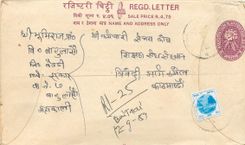 Entier Postal Postal Stationary Nepal Fleurs 