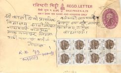 Entier Postal Postal Stationary Nepal Fleurs 