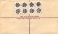Entier Postal Postal Stationary Nepal Fleurs 