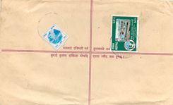 Entier Postal Postal Stationary Nepal Fleurs 