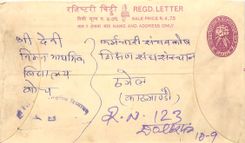 Entier Postal Postal Stationary Nepal Fleurs 