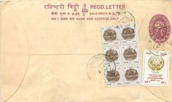 Entier Postal Postal Stationary Nepal Fleurs 