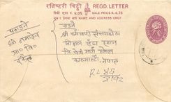 Entier Postal Postal Stationary Nepal Fleurs 
