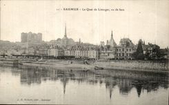Saumur CPA the quay of Limoges seen of face