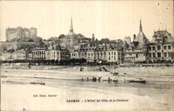 Saumur CPA the town hall and the castle