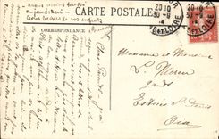 Saumur CPA the castle the church St hones the town hall seen Pisa of the Cessart bridge