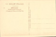 Pont Aven CPA L' estuary of the Swallow-hole and the small port