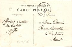 Penmarch CPA the rock of Saint Guenole or were enlevees the five victims on October 8th 1870