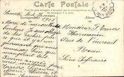 Caudebec in CAux CPA the city and the Seine