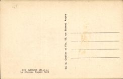 Saumur CPA the Northern castle Frontage