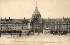 Paris- Hotel des Invalides- Entree sur l'Esplanade -CPA