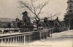 Switzerland-Switzerland-Geneva Geneva- Brunswick Monument Lions-CPA
