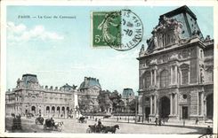 Paris CPA Cour du Carrousel (Louvre)
