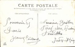 Paris CPA Cour du Carrousel (Louvre)