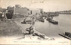 Brest CPA the castle taken of the revolving bridge