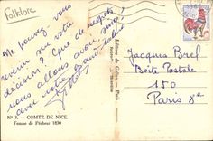 CPA Folklore Count de Nice Woman of sinner 1830