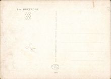 CPA Brittany Peasant Folklore Costume