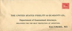 Lettre Cover 2x United States Fidelity Baltimore MD
