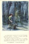 CPA Fantasy Victor Hugo Poor wretches the small all alone girl Cosette Illustrator Literature
