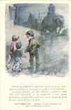 CPA Fantasy Victor Hugo the Poor wretches How small Gavroche benefits from Napoleon Elephant Illustrator Subparagraph