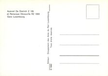 CPM Autorail De Dietrich et Remorque Decauville Gare Luxembourg 