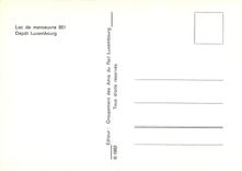 CPM Loc de manoeuvre 851 Depot Luxembourg 