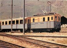 CPM Zug der Schollenen Bahn mit der Lokomotive