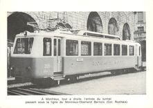 CPM A Montreux tout a droite l'entree du tunnel passant sous la ligne du Montreux Oberland Bernois 