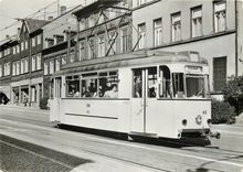 CPM 75 Jahre Strasenbalun Nordhausen August Bebel Platz 