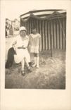 Real photo CPA Beach Mad years Child Woman