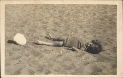 Real photo CPA beach Child