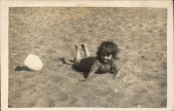 Real photo CPA beach Child