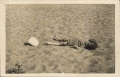 Real photo CPA beach Child