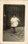Real photo CPA Child Hoop