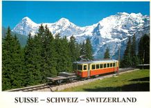 CPM Switzerland Murren Berner Oberland mit Eiger Monch und Jungfrau