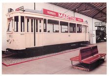 CPM Motrice Leige 1930 Martini Vermouth