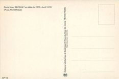 CPM Paris Nord BB 16047 en tete du 2215