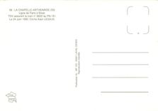 CPM La Chapelle Anthenaise Ligne de Paris a Brest TGC assurant le train 8622 au PN 151