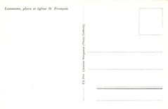 CPM Lausanne place et eglise St Francois 