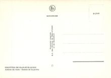 CPM Grottes de Han sur Lesse Arrivee du Tram Entree de la grotte