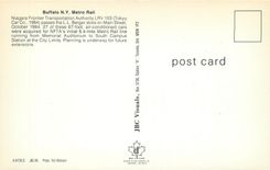 CPM Niagara Frontier Buffalo NY Metro Rail