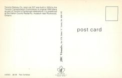 CPM Toronto Railway open Car 327